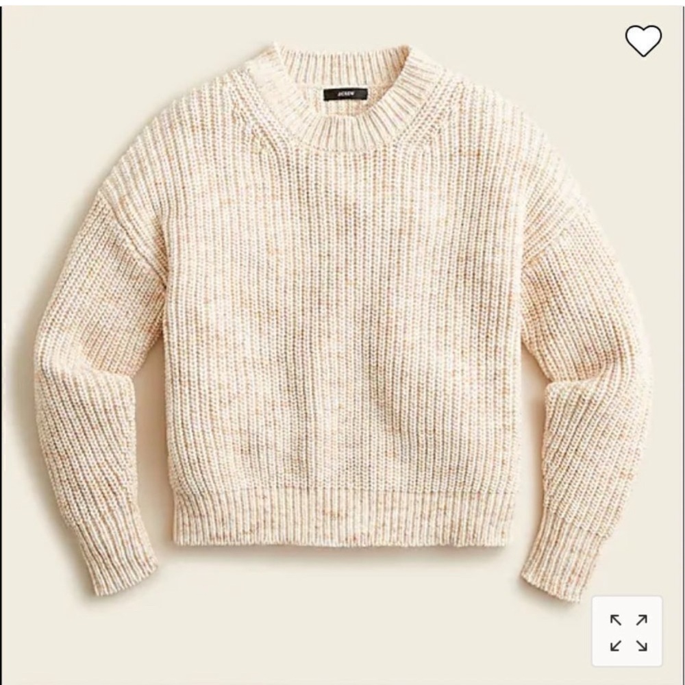J. Crew Marled Cotton Blend Sweater